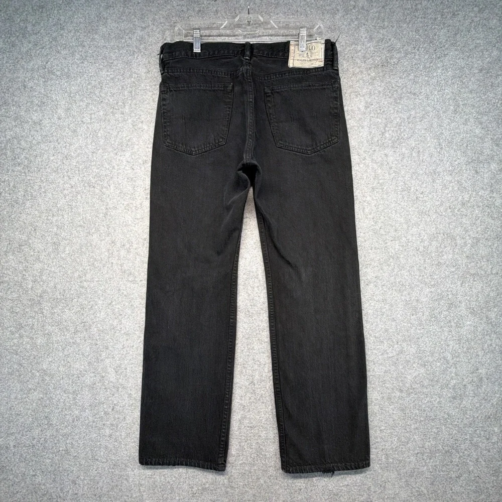Polo Ralph Lauren Black Classic 867 Straight Leg Cotton Jeans 32x30 (Fits 33x30)